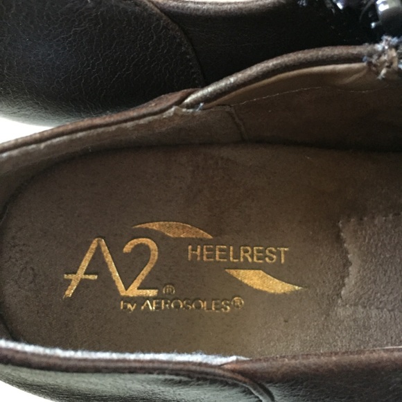 Aerosoles A2 Heelrest Brown Booties - Picture 5 of 8